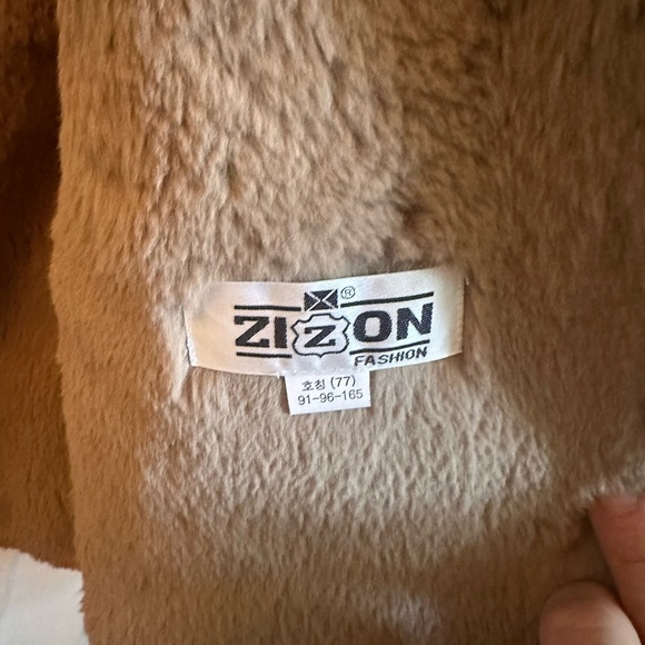 ZiZon Rabbit Fur Lined Jacket – Orange – Size M – Made in Korea - Picture 4 of 8